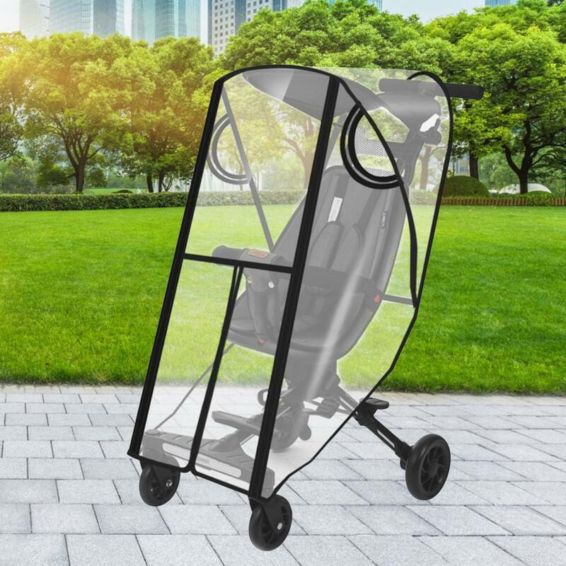 Universal Stroller Rain Cover EVA Stroller Weather Shield Baby Stroller Waterproof & Windproof Rain Cover Baby Car Seat Weath