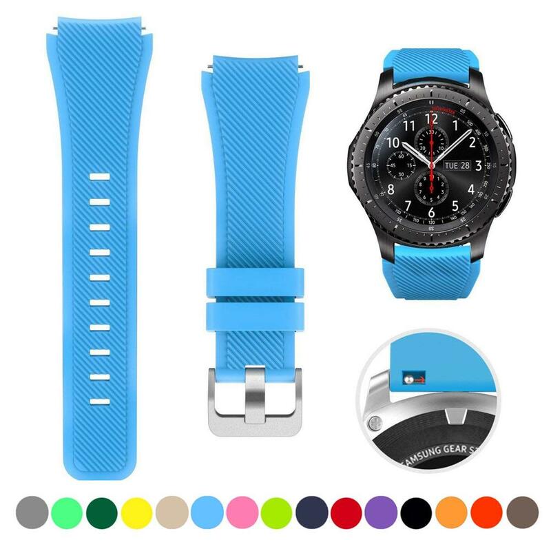 Cinturino per Samsung Galaxy Watch 4/Classic/46mm/42mm/active 2 Gear s3/S2 cinturino in silicone Huawei GT/2/GT2/3 Pro 22/20mm cinturino