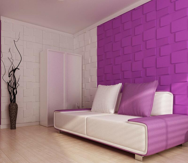 Art3d 50x50cm Plant Fiber Wainscot 3D Wall Panels Matt-White for Living Room Bedroom TV Background 12 Tiles (Plant Fiber)