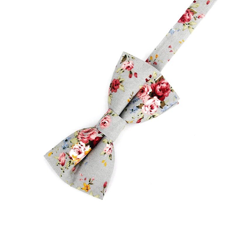 Мужской дизайнерский галстук-бабочка из хлопка разноцветные бабочки, цветы с розовым Пейсли-бабочкой для свадебной вечеринки, повседневный галстук-бабочка