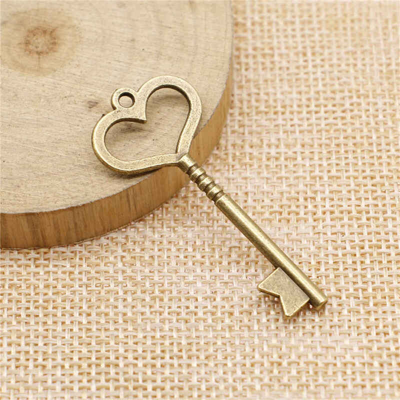 Charms สำหรับเครื่องประดับทำชุดจี้ Diy เครื่องประดับ Vintage Key Charms