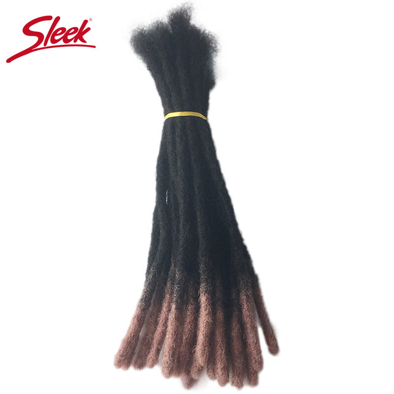 Eleganckie Dreadlock style włosów kolor Ombre 27 rozszerzenie warkocze Remy mongolskie doczepy z ludzkich włosów 12-20 cali 20 nici szydełka