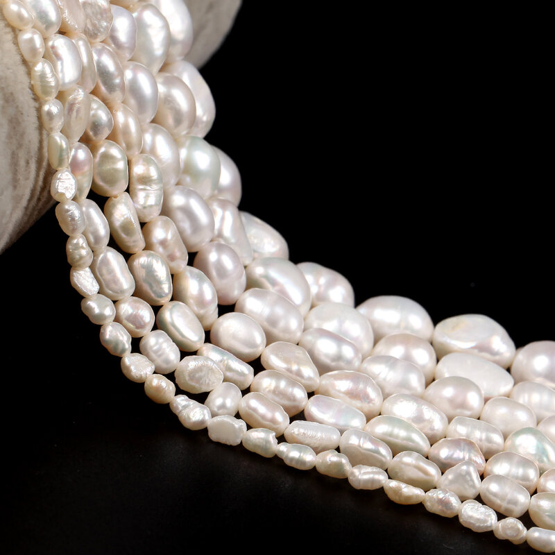 Natural Freshwater Pearl Beads High Quality Irregular Shape Punch Loose Beads for Jewelry Making DIY Necklace Bracelet