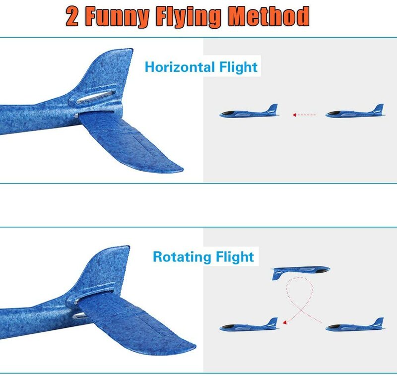 子供のためのフォームグライダー飛行機おもちゃ,容量36cm, 48cm,飛行モード,改造,モデル,飛行機,アウトドアスポーツ