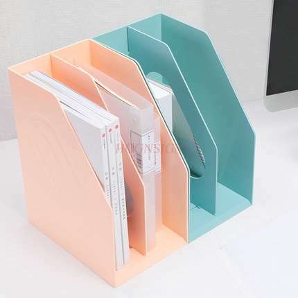 ファイルラック厚みのあるプラスチック製本棚フォルダーデータフレームブック収納ボックスデスクトップファッションオフィスステーショナリー多層学生