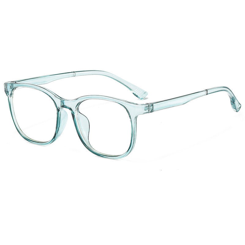 Bingkai Kacamata Komputer Transparan Kacamata Persegi Cahaya Anti Biru Pria Wanita Kacamata Pemblokiran Kacamata Optik Bundar
