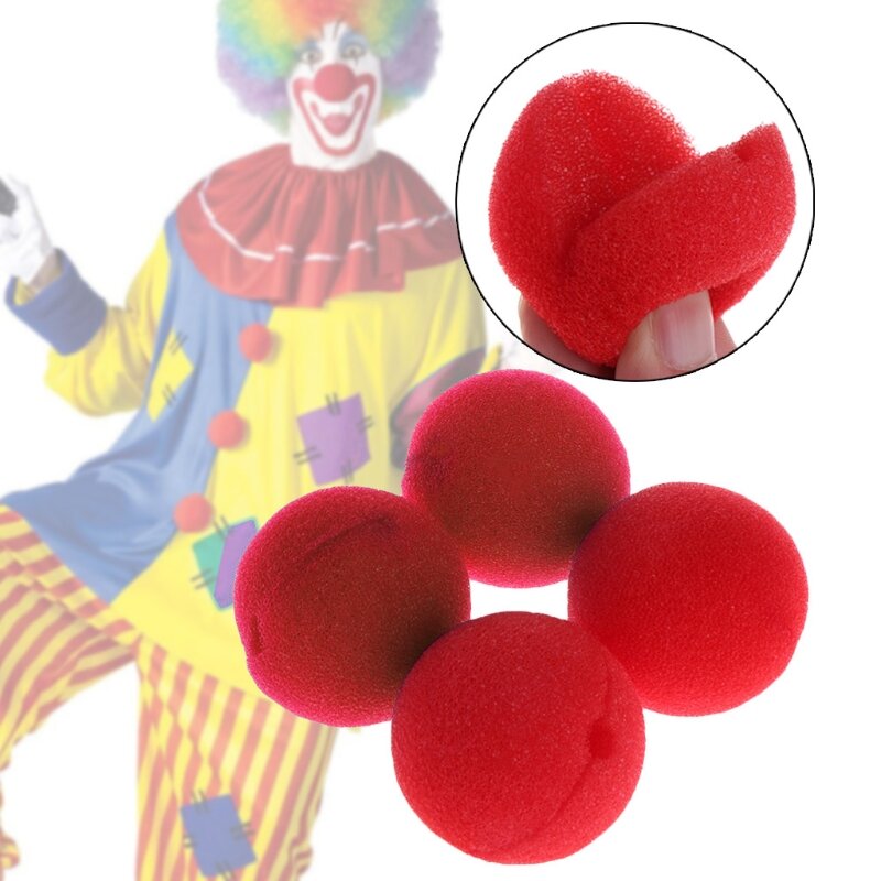 25Pcs Sponge Ball Clown Nose For Christmas Halloween Costume Party Decoration Y4UD