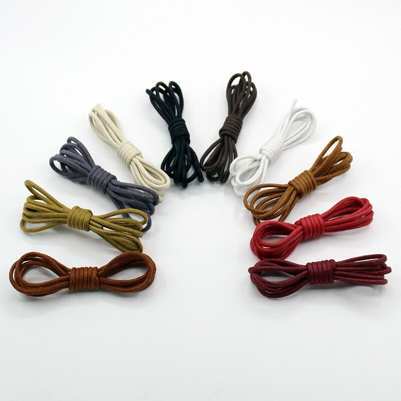 Klassische runde Schnürsenkel, Schnürstiefel, Turnschuhe Schnürsenkel, einfarbig, 2 Paar, 120 cm, 130 cm, 180 cm, 190 cm, 200cm
