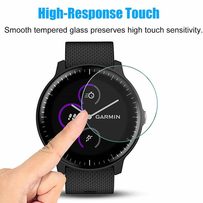 9D HD Anti-scratch Screen Protector szkło hartowane dla Garmin Vivoactive 3 zegarek ochronne na ekran przezroczysta folia akcesoria