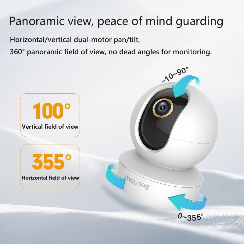 IMOU Ranger SE 4MP 4X Zoom Digital AI Kamera Deteksi Manusia Kamera Pengintai Keamanan Bayi Nirkabel Ip CCTV Dalam Ruangan 4MP