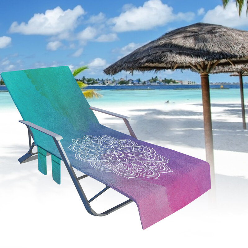 Beach Chair Cover Swimming Pool Lounge Chair Cover With Pockets Lounge Chair Towel Beach Towel For Summer Beach Sunbathing