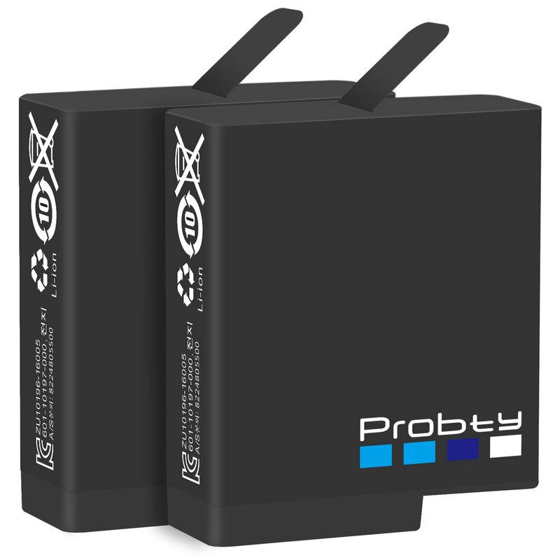 Зарядное устройство Probty для GoPro Hero 7/6/5, черная, оригинальная, тройная, для батарей камер