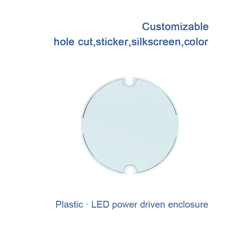 Boîte en plastique mince pour boîtier d'appareil électronique, pilote LED, 65x25mm, 10 pièces