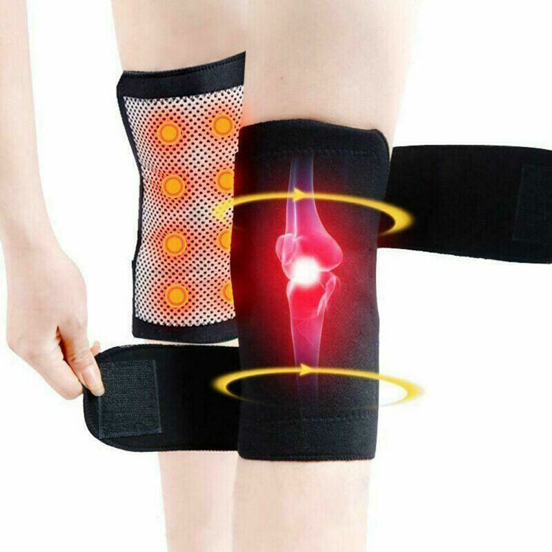 Cinta de apoio de joelho magnética, cinta de aquecimento ajustável de neoprene para artrite, protetor de articulações do joelho