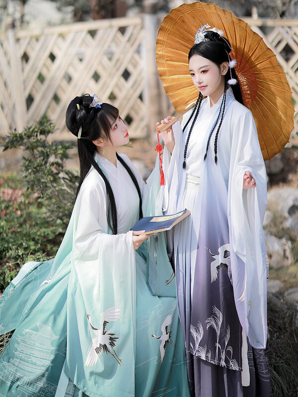 Folk Dance Retro Tang-dynastie Fee Kleid Chinesischen Traditionellen Hanfu Kleidung für Frauen Alte Han-dynastie Prinzessin Tanz Kleid