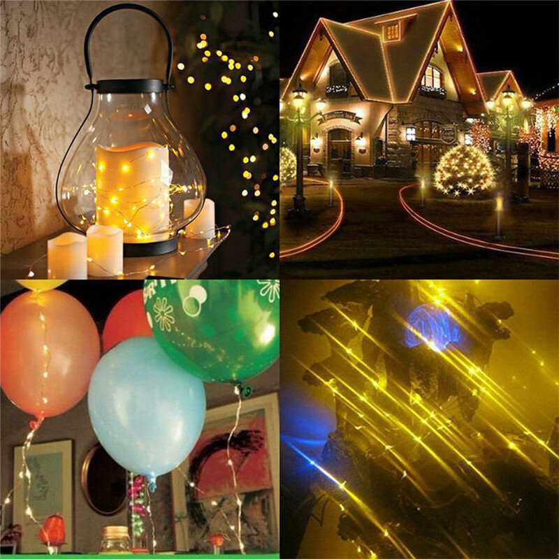 1M 2M 3M 5M LED String Lights For Christmas New Year Party Wedding Home Decoration Photo Clip Holder Fairy Lights Battery