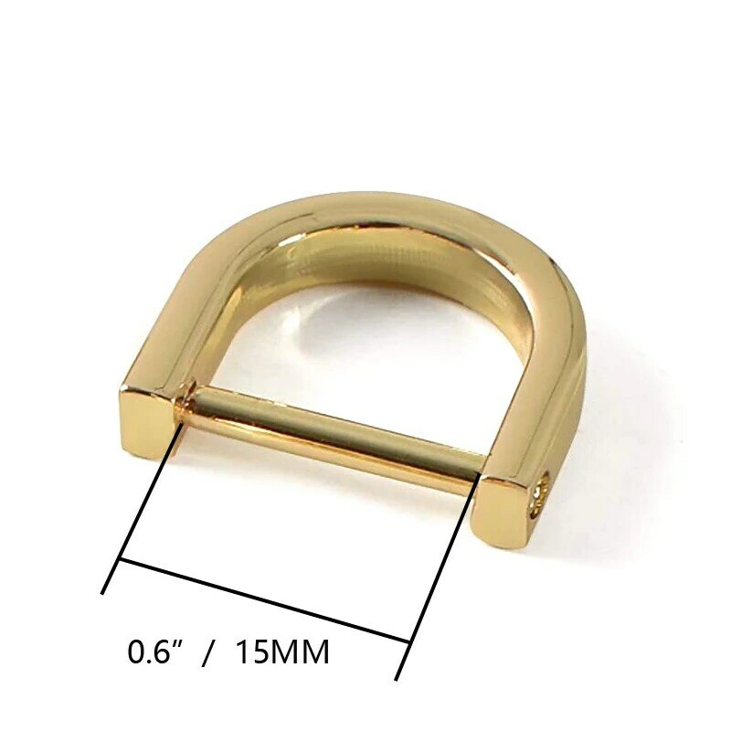 Zen- correa de Metal desmontable, hebilla de anillo en D, cierre de grillete, artesanía de cuero