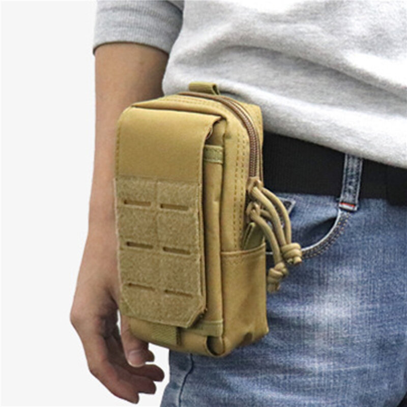 남성용 전술 소프트 파우치 밀리터리 허리 가방, 야외 도구 가방, 조끼 팩, 지갑 휴대폰 케이스, 사냥 컴팩트 백