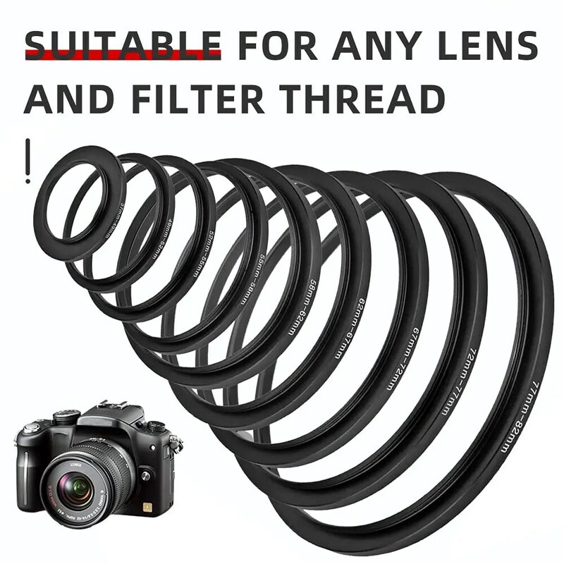 51-52 51mm-52mm 51mm To 52mm Metal Step Up Rings Lens Adapter Filter Camera Tool Accessories New New
