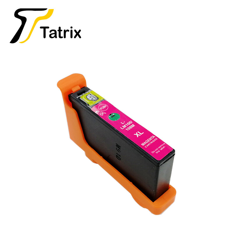 Tatrix-cartucho de tinta, compatível com lm100, lm105, lm108, para lexmark, s301, 302, 305, s405, 409, s505, s605, s308, s408, s508, s608, 815, 816