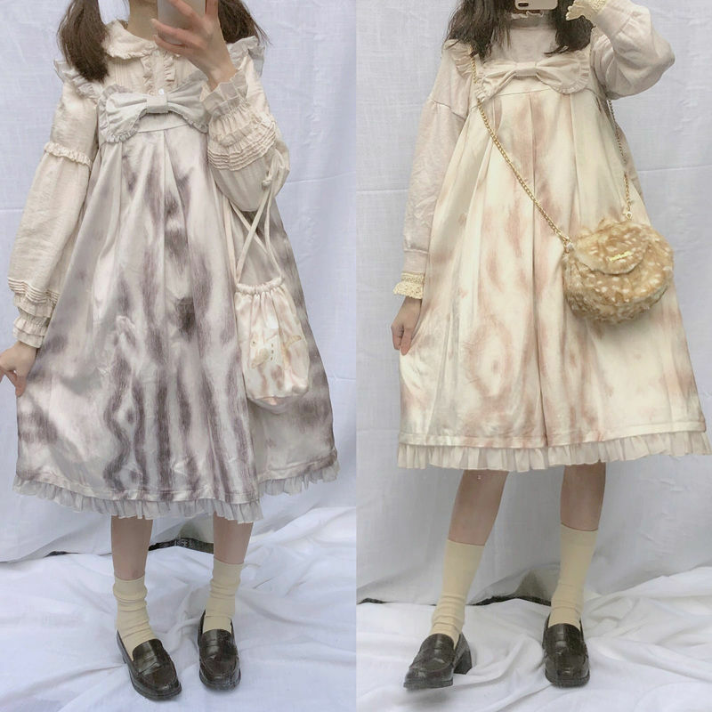Vestido Kawaii Vintage de Lolita para mujer, vestido de tirantes sin mangas, estilo lindo de princesa JSK, Verano
