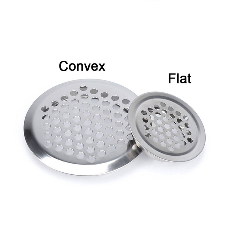 1/2/5/10pcs Stainless Steel Circle Air Vent Grille Cover Wardrobe Cabinet Mesh Hole Ventilation Plugs 19mm 25mm 35mm 53mm