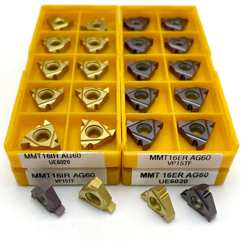 أداة قطع معدنية من الكربيد طراز MMT16ER AG60 MMT16IR AG60 VP15TF UE6020 أداة تحول معدنية 16 ER AG60 UE6020