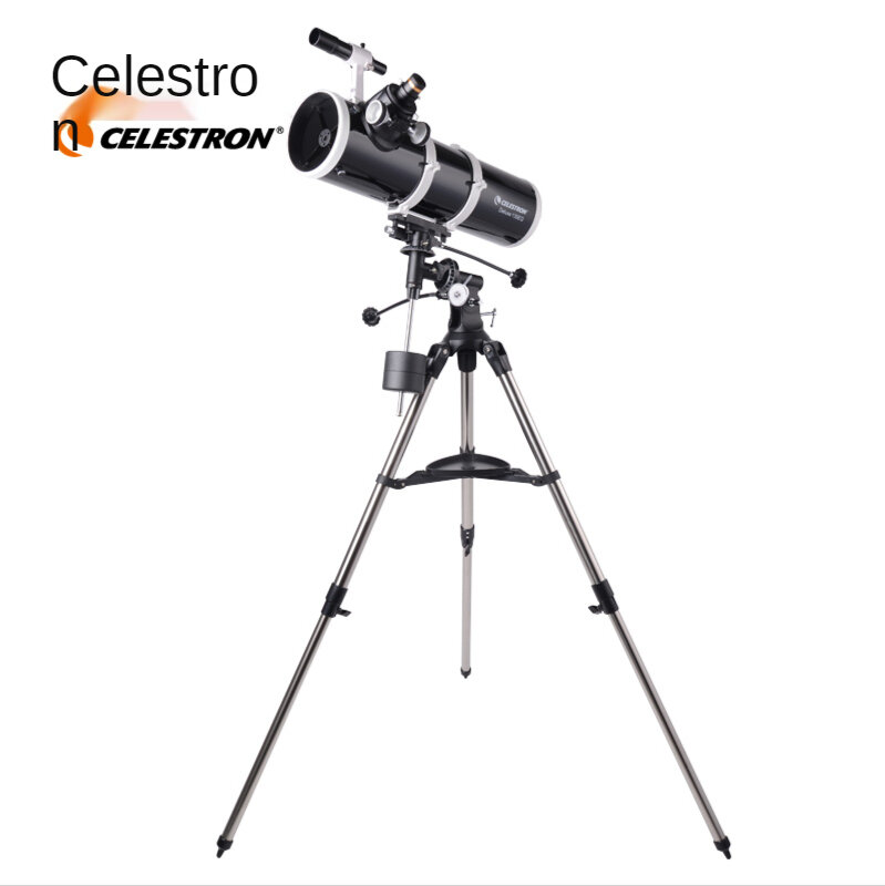 Celestron Deluxe130EQ 130/650มม.Parabolic เลนส์นิวตันสะท้อนแสงกล้องโทรทรรศน์ดาราศาสตร์ EQ2 Equatorial Easy Setup 81045