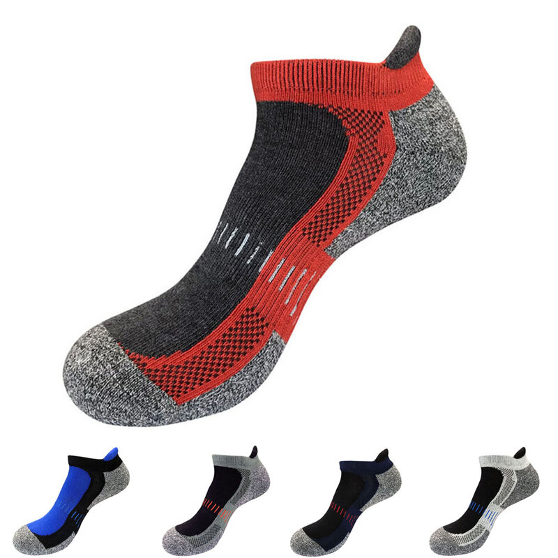 FashionSport-calcetines tobilleros de algodón para hombre y mujer, medias coloridas antideslizantes, transpirables, para exteriores, baloncesto, bicicleta y correr