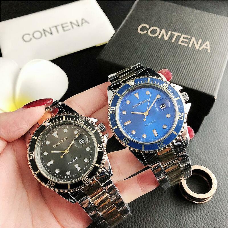 2020 modne męskie zegarki Business Quartz Wrist Watch kalendarz mężczyźni zegarek ze stali nierdzewnej zegarek ze stali mężczyzna zegar Relogio Masculino