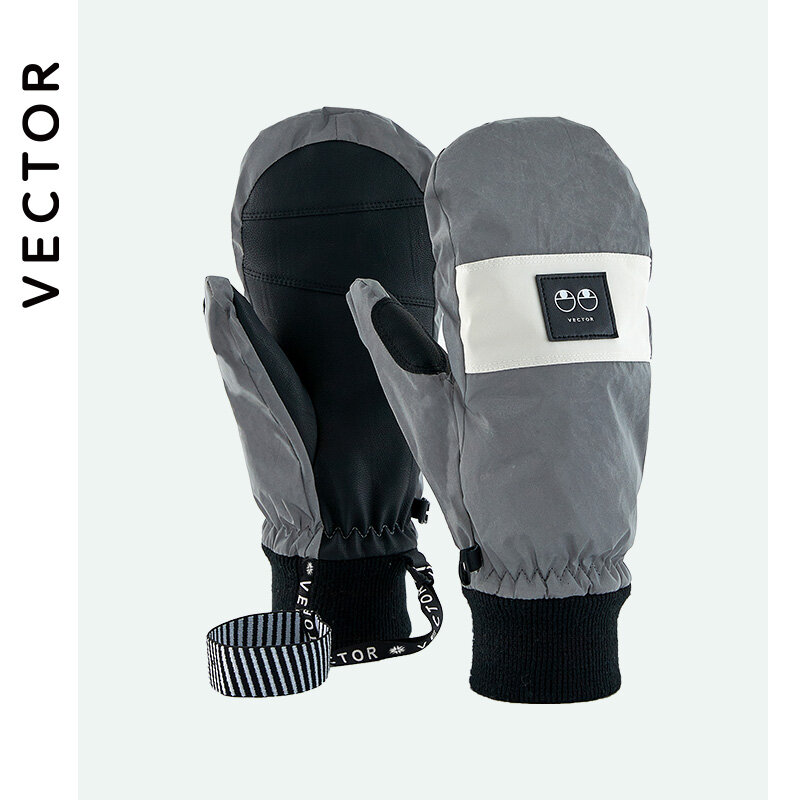 VECTOR-guantes de esquí profesionales para mujer, manopla de lana, ultraligera, gruesa, cálida, impermeable, para Snowboard, invierno, 30 grados