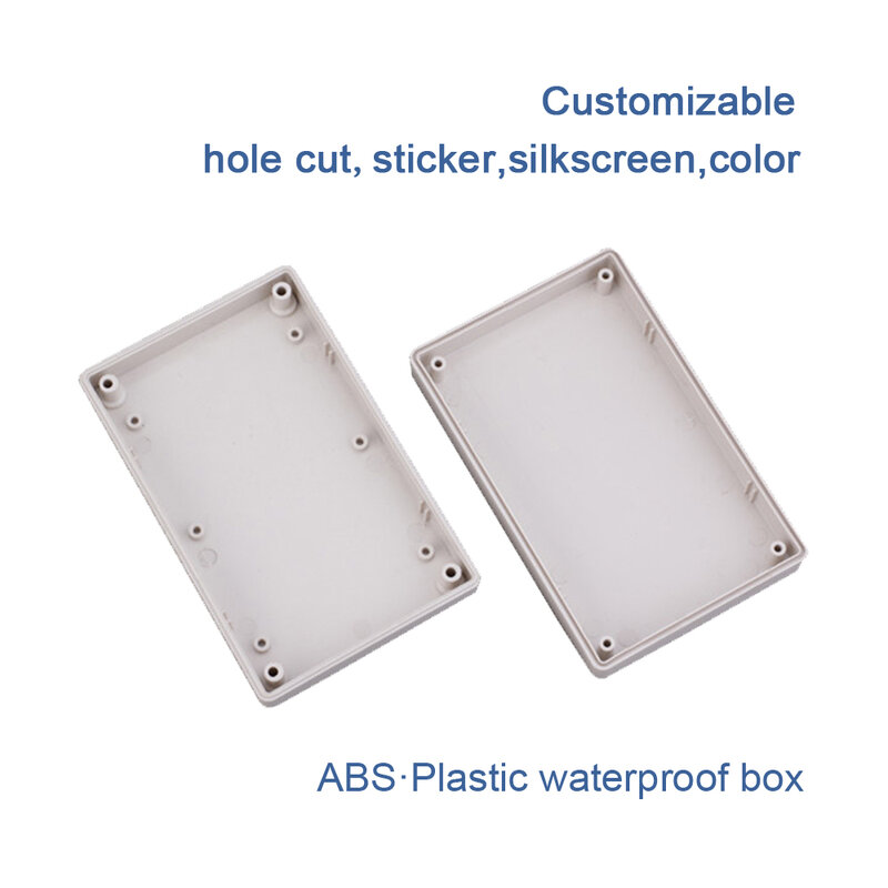 Caja de conexiones de plástico, caja de instrumentos de alta calidad, 125x80x32mm