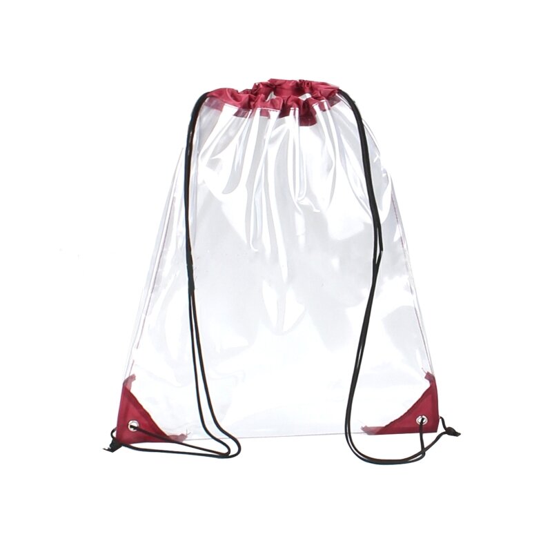 Новый прозрачный рюкзак на шнурке, школьный тоут, сумка для спортзала, спортивная сумка 20CA