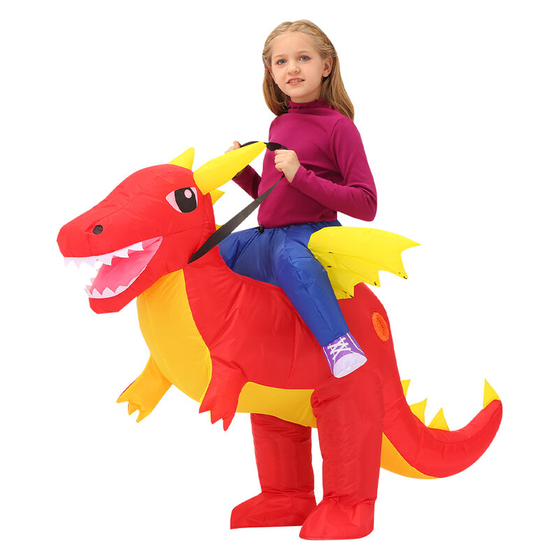 Disfraz de dinosaurio para niños, traje de Anime, Purim, fiesta de carnaval, disfraces inflables de animales para niños y niñas, para Halloween