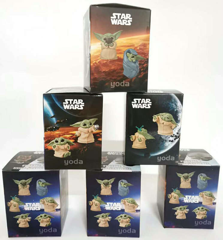 6 pz/set Star Wars Baby Yoda Collection Action Figure Model Dolls Hot Toys regalo di natale di capodanno per bambini bambini