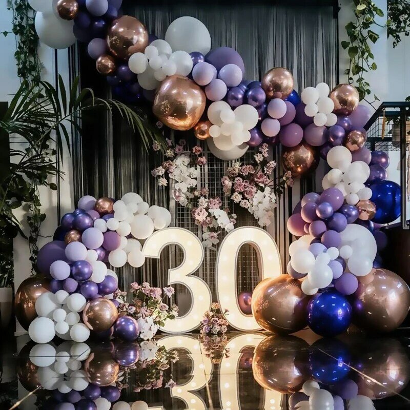 Ballons noirs à hélium, 5/10/12/18 pouces, vert, Rose, or, blanc, décorations de joyeux anniversaire, décor de fête de mariage pour adultes