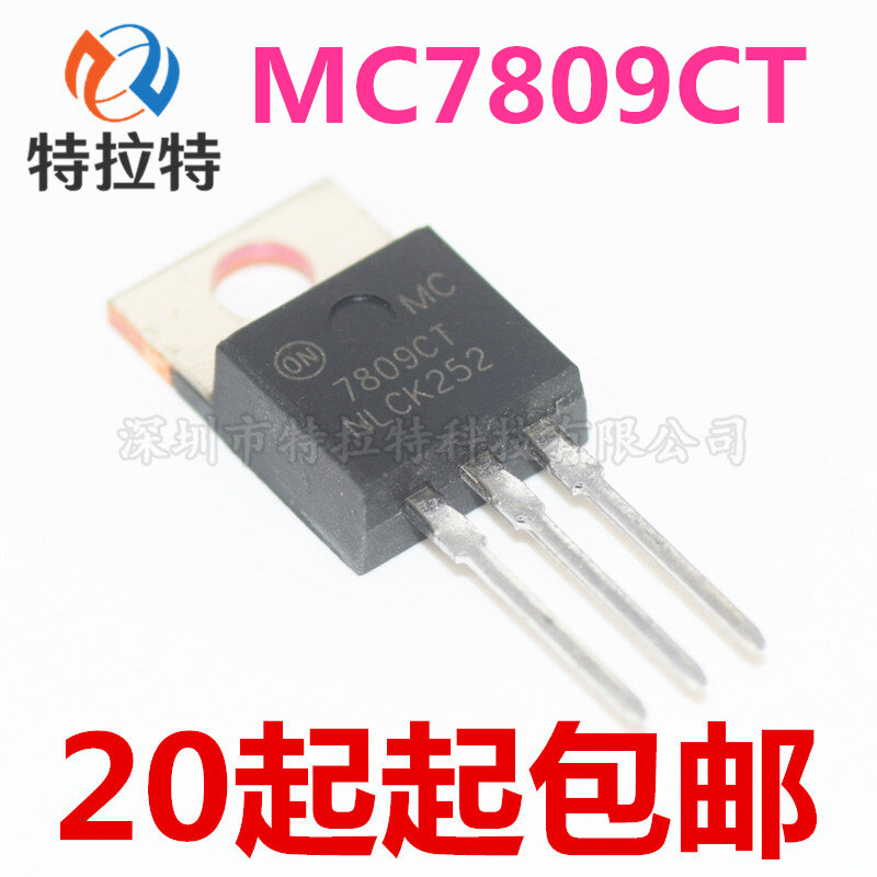 Chip regulador de voltagem de três terminais mc7809ct, 10 fábricas, novo e original