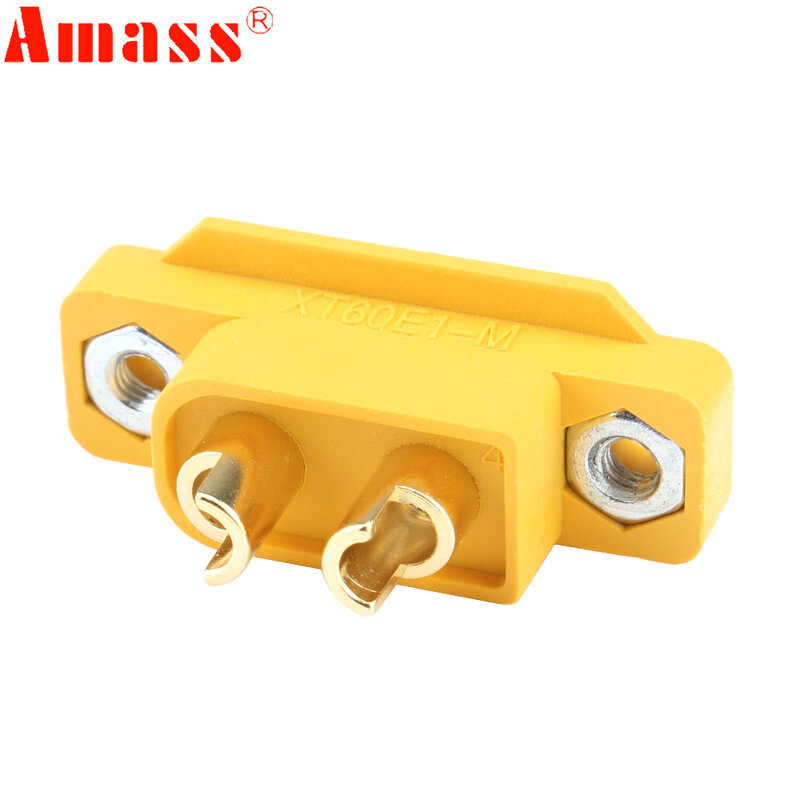 5pcs/lot AMASS XT60E-M XT60 Male Plug Connector For Racing Models/Multicopter Fixed Board/ DIY Spare Part Car Drone Toys
