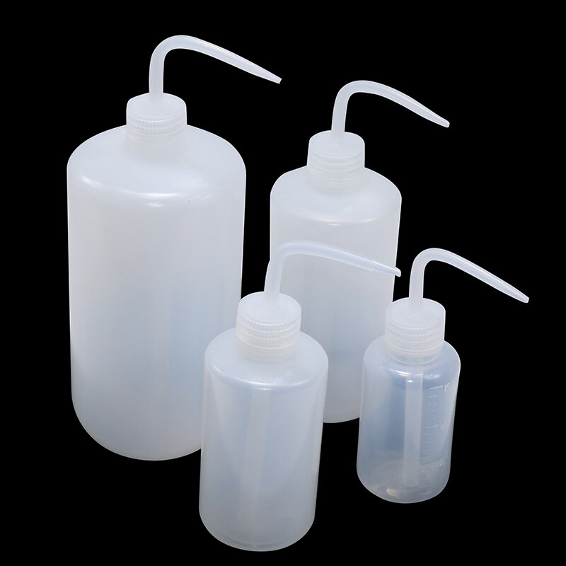 1 Buah Pot Air 150/250/500/1000Ml Botol Air Transparan Daging Melengkung Panjang Botol Semprot Cairan Botol Ketel Penyiraman