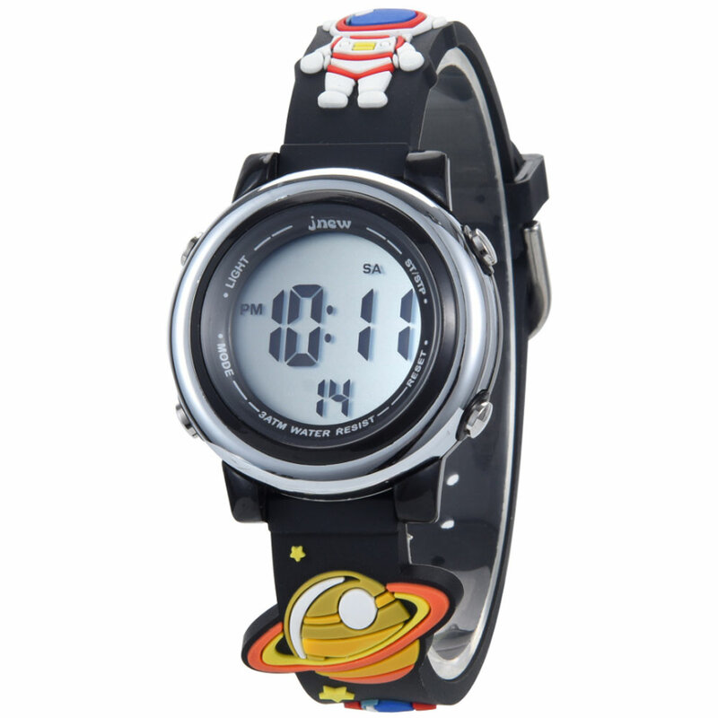 3D Starry Sky Cartoon Waterproof Student Multifunctional Sports Electronic Watch Leisure Silicone Strap Boy Girl Clock 2021