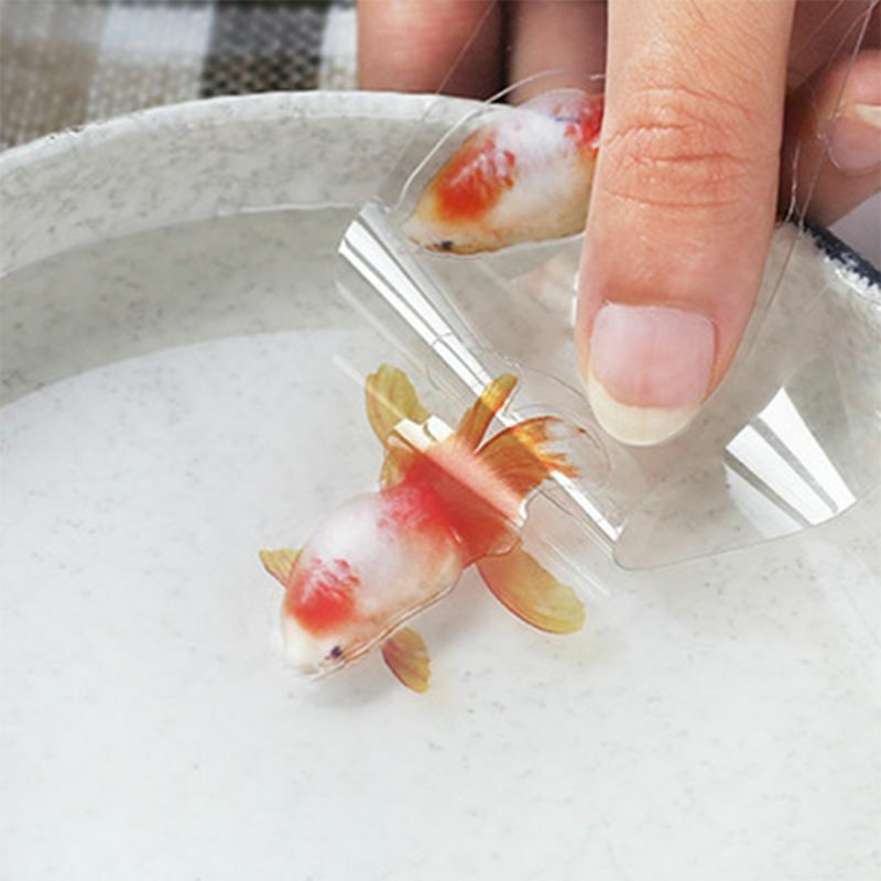 16 sztuk/zestaw DIY przezroczysta żywica epoksydowa wypełniacz 3D żywica malowane Goldfish liść kaczątko wypełnienie rzemiosło Making materiał naklejka