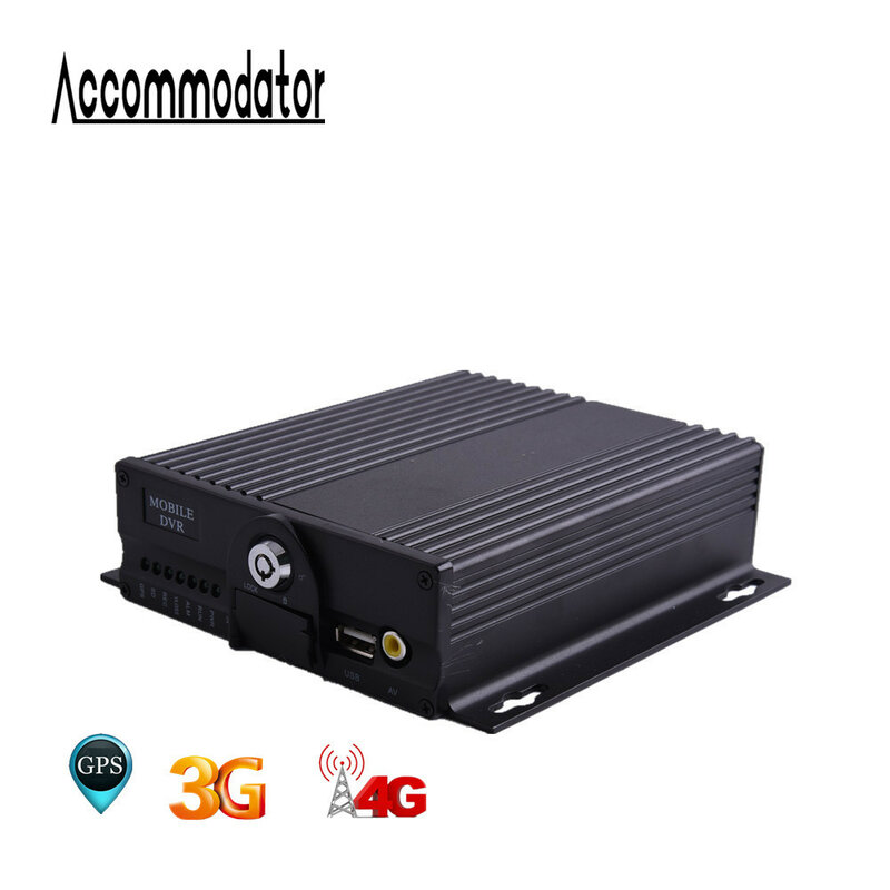 AHD 1080 1080P 4 チャンネルタクシートレーラートラック車車スクールバスデュアル SD カード GPS 3 グラム 4 グラムモバイル Dvr