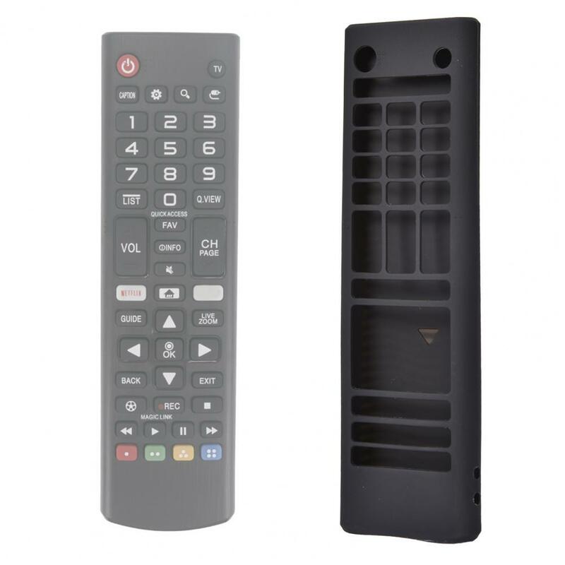 Anti-queda Silicone TV Controle Remoto Case, protetor anti-derrapante para LG AKB75095307, AKB74915305, AKB75375604