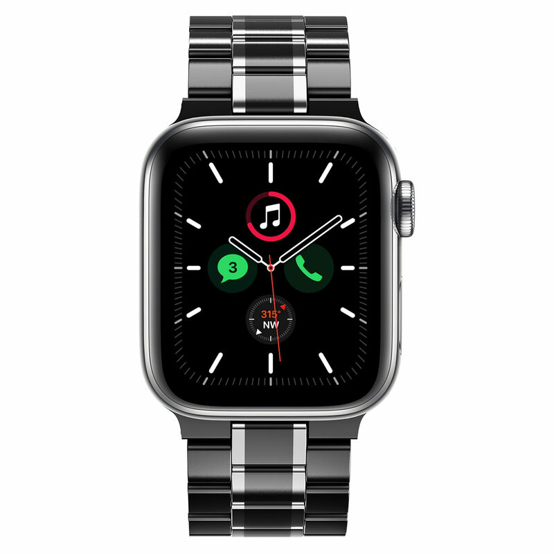 Pulseira para apple watch pulseira 42mm 38mm banda 44mm 40mm aço inoxidável iwatch série 5 4 3 2 1 pulseira de metal apple watch 5 4