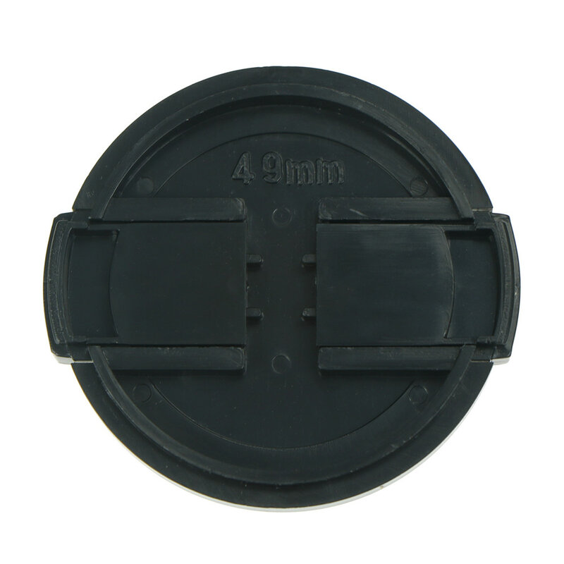 Universal preto plástico câmera lente frontal tampa, capa de proteção, 1PC, 49mm, 52mm, 55mm, 58mm, 62mm, 67mm, 77/82mm
