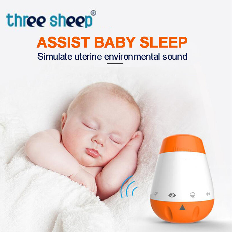 Relaksasi tidur bayi, mesin suara putih, dapat diisi daya USB, mesin suara tidur untuk bayi dewasa, kantor, perjalanan
