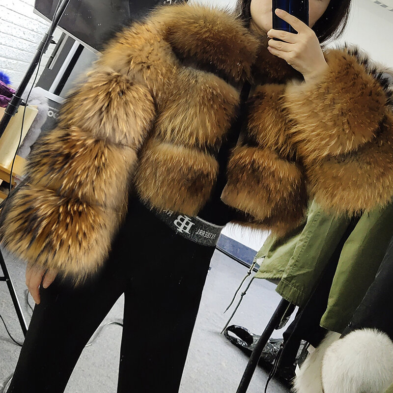 Maomaokong2021 novo casaco de couro 100% casaco de pele natural feminino inverno quente pele de raposa casaco de pele alta qualidade colete