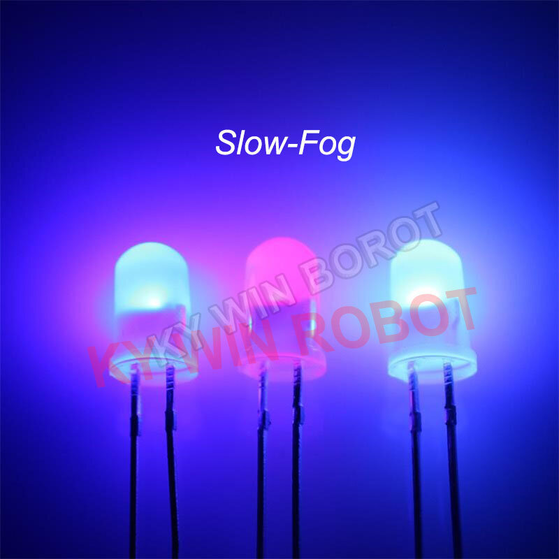 Rgb led diodo emissor de luz, 5mm, rápido/lento, vermelho, verde, azul, arco-íris, multi-cor, redondo, cor cheia, diy, 50 pcs/lot