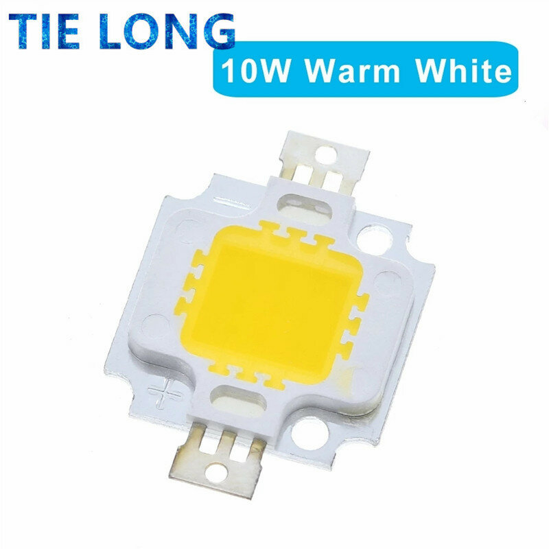 투광 램프용 LED 칩 전구, 따뜻한 흰색 램프, 흰색 고출력, 20*48mli 칩, 10W, 10W, 900lm