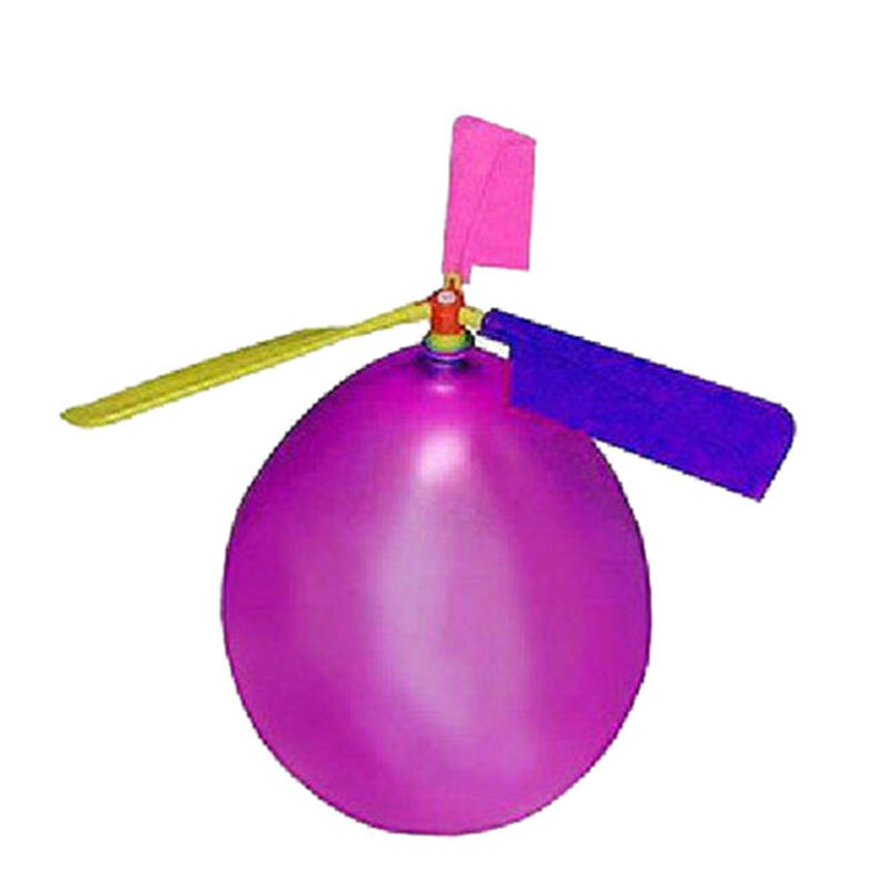 10 個セット風船ヘリコプターフライング笛子供屋外プレイクリエイティブおかしいおもちゃバルーンプロペラ子供おもちゃ EIG88